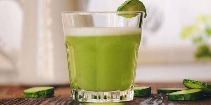 Cucumber juice for the treatment of prostatitis.