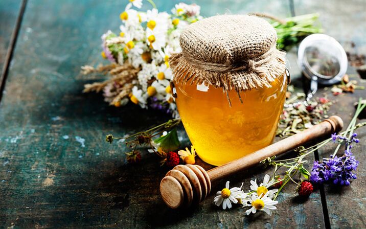 Honey for the treatment of prostatitis.